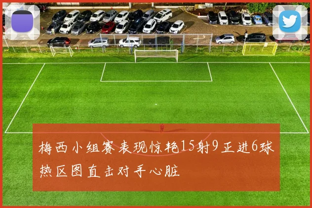 梅西小组赛表现惊艳15射9正进6球热区图直击对手心脏